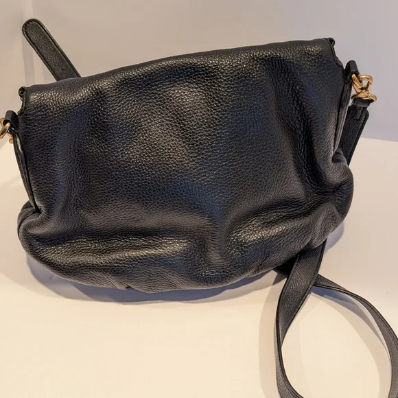 Marc Jacobs Black Crossbody Natasha Bag with Gold Accents - Picture 4 of 10